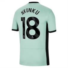 Chelsea FC Nkunku 18 Kolmas Pelipaita 2023-24 Jalkapallo Pelipaidat Peliasut
