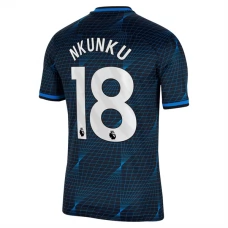 Chelsea FC Nkunku 18 Vieraspelipaita 2023-24 Jalkapallo Pelipaidat Peliasut