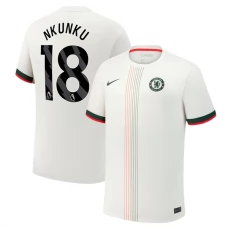 Chelsea FC Nkunku 18 Vieraspelipaita 2025-26 Jalkapallo Pelipaidat Peliasut