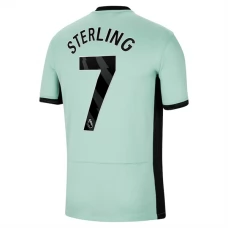Chelsea FC Sterling 7 Kolmas Pelipaita 2023-24 Jalkapallo Pelipaidat Peliasut