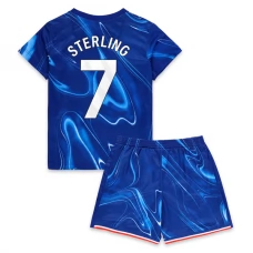 Chelsea FC Sterling 7 Lasten Kotipelipaita 2024-25 Jalkapallo Pelipaidat Peliasut