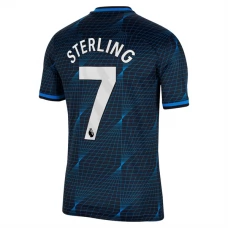 Chelsea FC Sterling 7 Vieraspelipaita 2023-24 Jalkapallo Pelipaidat Peliasut