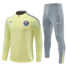 Club América Lasten Verryttelypuku 2024-25 - 1-4 Zip Keltainen