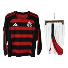 CR Flamengo Lasten Kotipelipaita 2025-26 Jalkapallo Pelipaidat Peliasut(L/S)