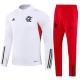 CR Flamengo Lasten Verryttelypuku 2023-24 - 1-4 Zip Valkoinen