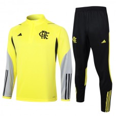 CR Flamengo Lasten Verryttelypuku 2024-25 - 1-4 Zip Keltainen