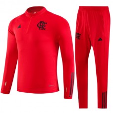 CR Flamengo Verryttelypuku 2023-24 - 1-4 Zip Punainen