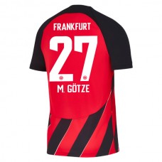 Eintracht Frankfurt M.Götze 27 Kotipelipaita 2023-24 Jalkapallo Pelipaidat Peliasut
