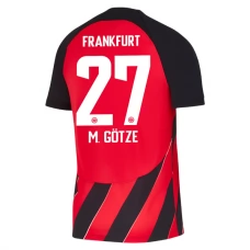 Eintracht Frankfurt M.Götze 27 Kotipelipaita 2023-24 Jalkapallo Pelipaidat Peliasut