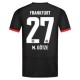 Eintracht Frankfurt M.Götze 27 Vieraspelipaita 2024-25 Jalkapallo Pelipaidat Peliasut