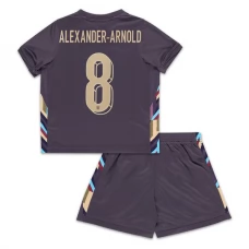Englanti Alexander-Arnold 8 Lasten Vieraspelipaita EM 2024 Jalkapallo Pelipaidat Peliasut