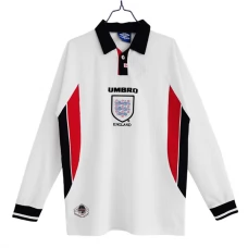 Englanti Kotipelipaita Retro 1998 Jalkapallo Pelipaidat Peliasut(L/S)
