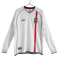 Englanti Kotipelipaita Retro 2002 Jalkapallo Pelipaidat Peliasut(L/S)
