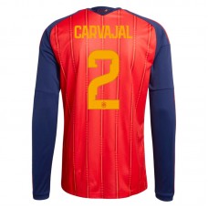 Espanja Carvajal 2 MM Kotipaita 2026 Pelipaita Long Sleeve