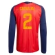 Espanja Carvajal 2 MM Kotipaita 2026 Pelipaita Long Sleeve