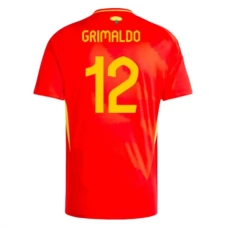Espanja Grimaldo 12 Kotipelipaita EM 2024 Jalkapallo Pelipaidat Peliasut