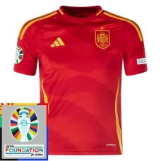 Espanja Kotipelipaita EM 2024 Jalkapallo Pelipaidat Peliasut Patch