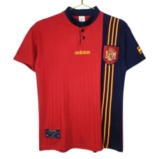 Espanja Kotipelipaita Retro 1996 Jalkapallo Pelipaidat Peliasut