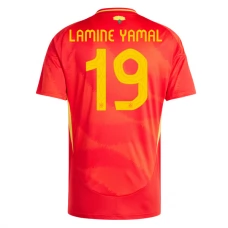 Espanja Lamine Yamal 19 Kotipelipaita EM 2024 Jalkapallo Pelipaidat Peliasut