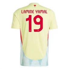 Espanja Lamine Yamal 19 Vieraspelipaita EM 2024 Jalkapallo Pelipaidat Peliasut