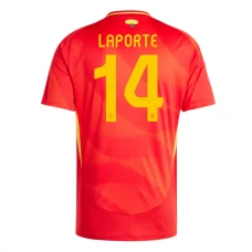 Espanja Laporte 14 Kotipelipaita EM 2024 Jalkapallo Pelipaidat Peliasut