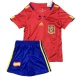 Espanja Lasten Kotipelipaita Retro 2010 Jalkapallo Pelipaidat Peliasut