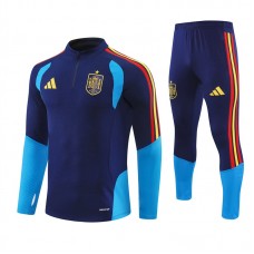 Espanja Lasten Tracksuit 2026-27 - 1-4 Zip Laivastonsininen
