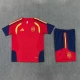 Espanja Lasten Tracksuit(Paita+Shorts) 2026-27 Punainen