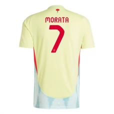 Espanja Morata 7 Vieraspelipaita EM 2024 Jalkapallo Pelipaidat Peliasut
