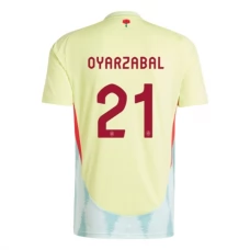 Espanja Oyarzabal 21 Vieraspelipaita EM 2024 Jalkapallo Pelipaidat Peliasut