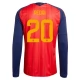 Espanja Pedri 20 MM Kotipaita 2026 Pelipaita Long Sleeve