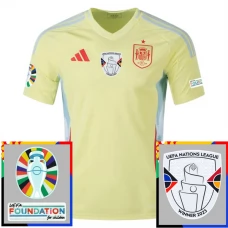 Espanja Vieraspelipaita EM 2024 Jalkapallo Pelipaidat Peliasut Patches