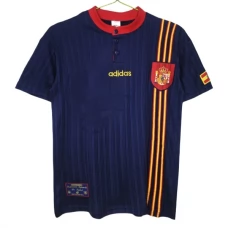 Espanja Vieraspelipaita Retro 1996 Jalkapallo Pelipaidat Peliasut