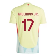 Espanja Williams Jr. 17 Vieraspelipaita EM 2024 Jalkapallo Pelipaidat Peliasut