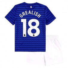 Everton FC Grealish 18 Lasten Kotipelipaita 2025-26 Jalkapallo Pelipaidat Peliasut