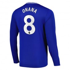 Everton FC Onana 8 Kotipelipaita 2024-25 Jalkapallo Pelipaidat Peliasut(L/S)