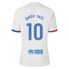 FC Barcelona Ansu Fati 10 Vieraspelipaita 2023-24 Jalkapallo Pelipaidat Peliasut