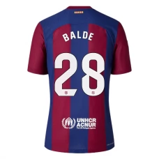 FC Barcelona Balde 28 Kotipelipaita 2023-24 Jalkapallo Pelipaidat Peliasut