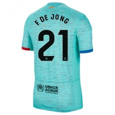 FC Barcelona F.De Jong 21 Kolmas Pelipaita 2023-24 Jalkapallo Pelipaidat Peliasut