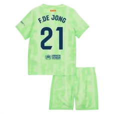FC Barcelona F.De Jong 21 Lasten Kolmas Pelipaita 2024-25 Jalkapallo Pelipaidat Peliasut