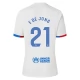 FC Barcelona F. De Jong 21 Vieraspelipaita 2023-24 Jalkapallo Pelipaidat Peliasut