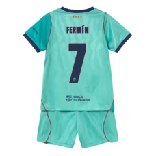 FC Barcelona Fermín 7 Kolmospaita 2026-27 Lasten Pelipaita