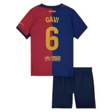 FC Barcelona Gavi 6 Lasten Kotipelipaita 2024-25 Jalkapallo Pelipaidat Peliasut