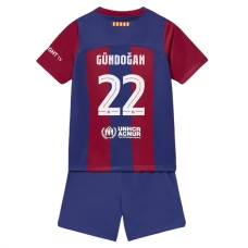 FC Barcelona Gündoğan 22 Lasten Kotipelipaita 2023-24 Jalkapallo Pelipaidat Peliasut