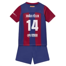 FC Barcelona João Félix 14 Lasten Kotipelipaita 2023-24 Jalkapallo Pelipaidat Peliasut