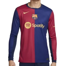 FC Barcelona Kotipelipaita 2024-25 Jalkapallo Pelipaidat Peliasut(L/S)