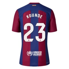 FC Barcelona Kounde 23 Kotipelipaita 2023-24 Jalkapallo Pelipaidat Peliasut
