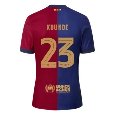 FC Barcelona Kounde 23 Kotipelipaita 2024-25 Jalkapallo Pelipaidat Peliasut