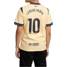 FC Barcelona Lamine Yamal 10 Lasten Vieraspelipaita 2025-26 Jalkapallo Pelipaidat Peliasut