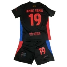 FC Barcelona Lamine Yamal 19 Lasten Vieraspelipaita 2024-25 Jalkapallo Pelipaidat Peliasut